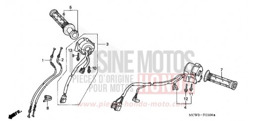 COMMUTATEUR/CABLE VFR8004 de 2004